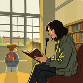 Contação de histórias na Biblioteca Municipal