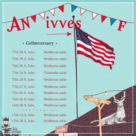 Programação de aniversário de Americana