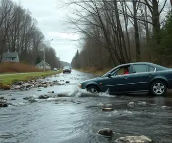 Carro cai em córrego em Americana; motorista estava com CNH suspensa